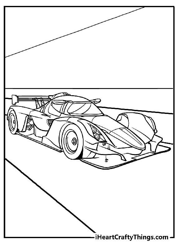 Super Cars Coloring Book - 15 pages