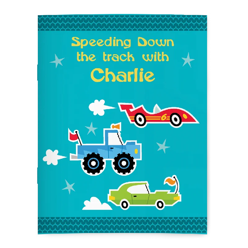 Super Speedway Coloring and Activity Book