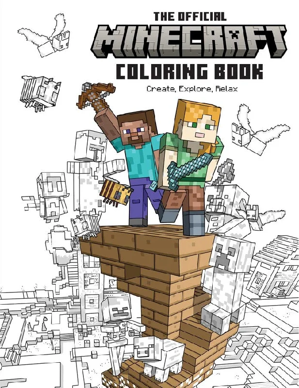 Official Minecraft Coloring Book