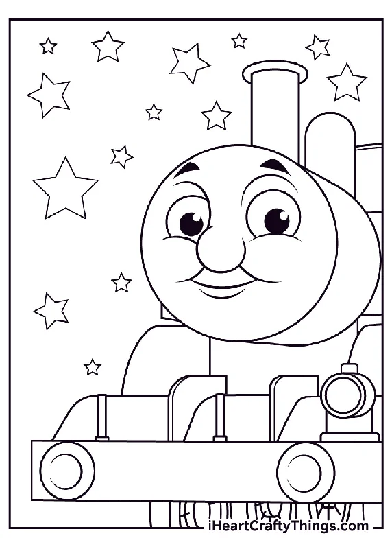 Thomas The Train Coloring Book - 25 pages