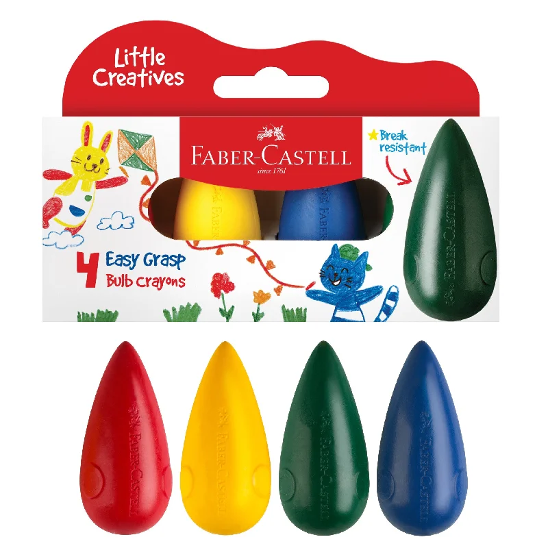 Little Creatives 4 Easy Grasp Bulb Crayons - #122604