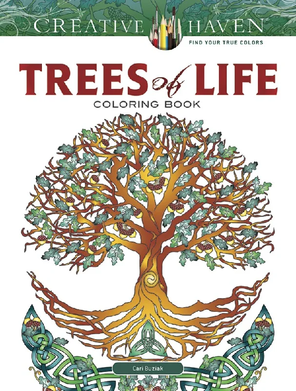 Trees Of Life Coloring Book Creative Haven