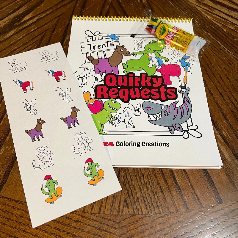 Trent's Quirky Requests Coloring Book Pack