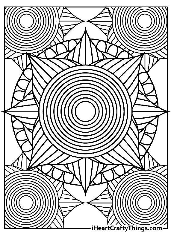 Trippy Coloring Book - 10 pages