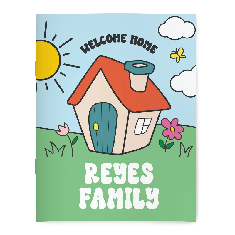 Welcome Home Personalized Coloring Book