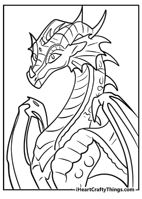 Wings Of Fire Coloring Book - 40 pages