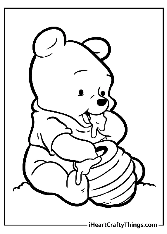 Winnie The Pooh Coloring Book - 35 pages