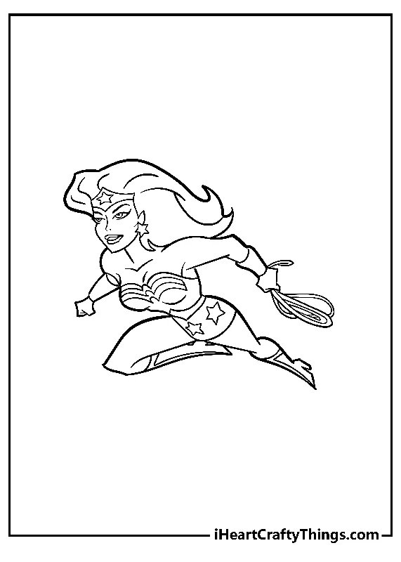 Wonder Woman Coloring Book - 20 pages