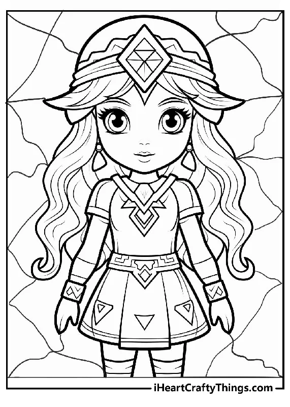 Zelda Coloring Book - 15 pages