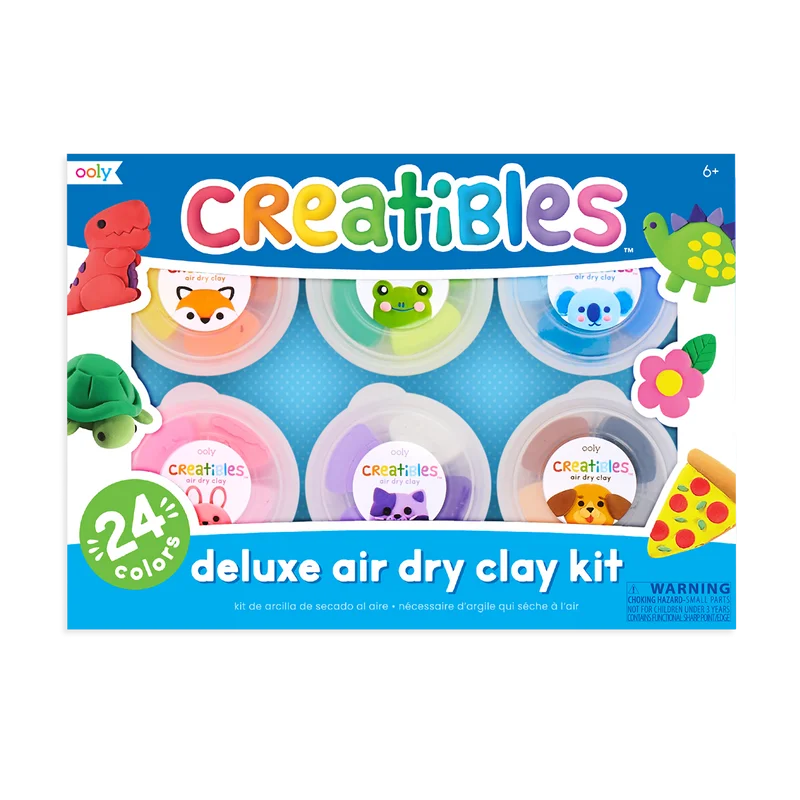 Creatibles D.I.Y. Air Dry Clay Kit - Set of 24 Colors