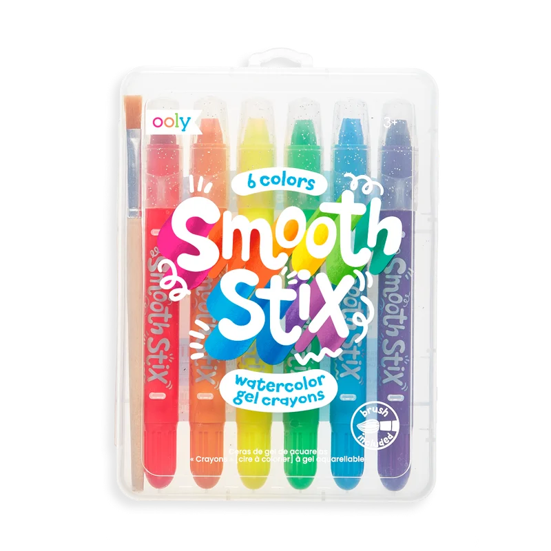 Smooth Stix Watercolor Gel Crayons - Set of 6