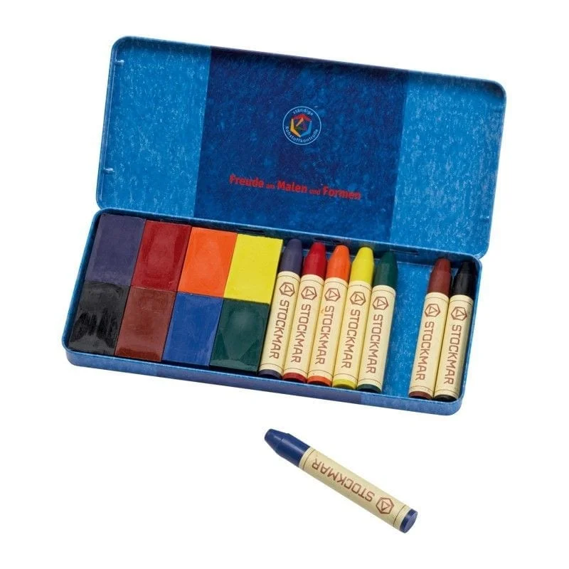 Wax Crayons Combo, Standard Tin Case