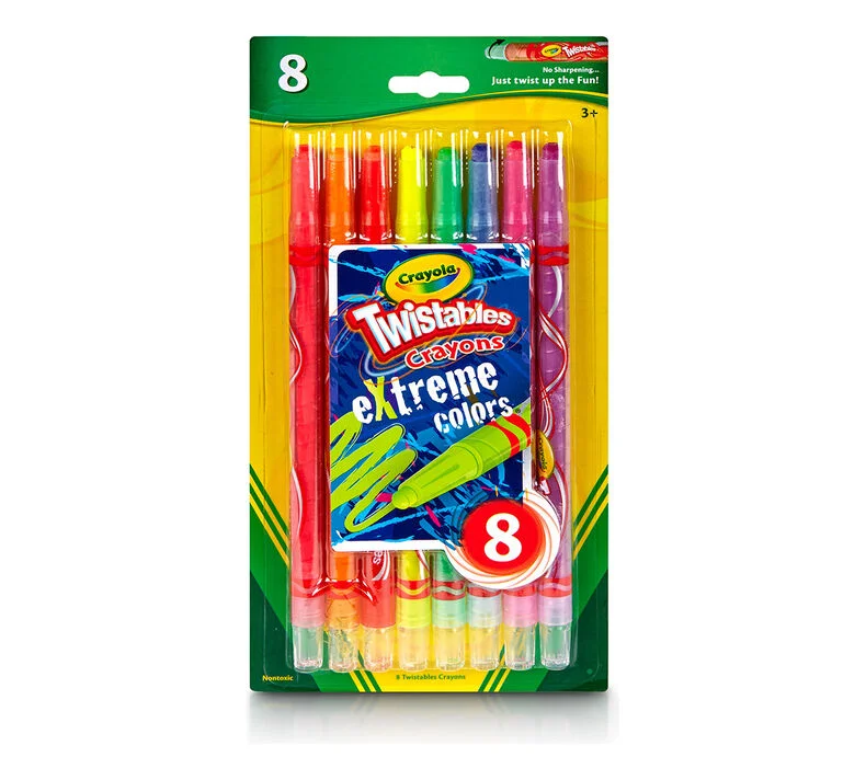 Crayola Twistables Crayons Extreme 8ct for Kids 529738