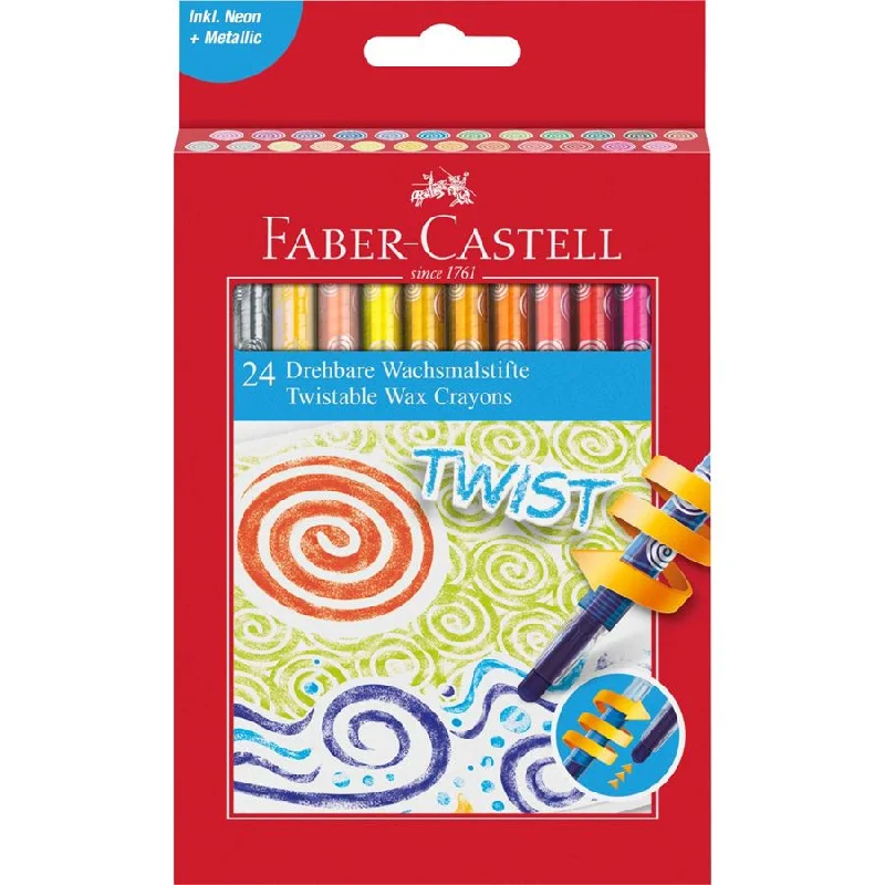 Faber-Castell Twistable Crayons - Box 24