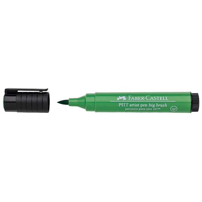 Pitt Artist Pen, Big Brush - #167 Permanent Green Olive - #167667