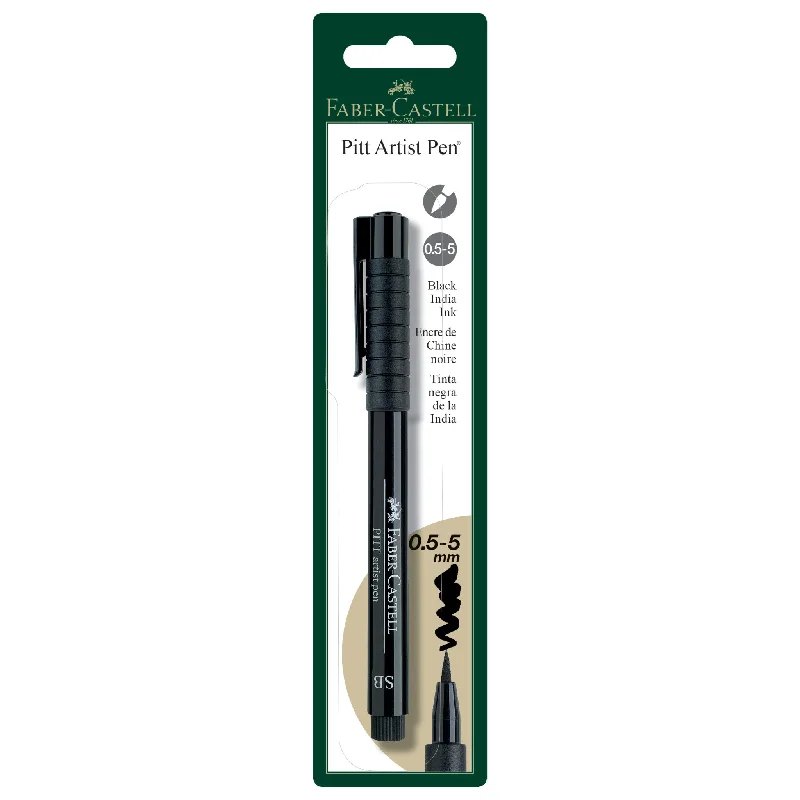 Pitt Artist Pen, Soft Brush - #199 Black - #800124