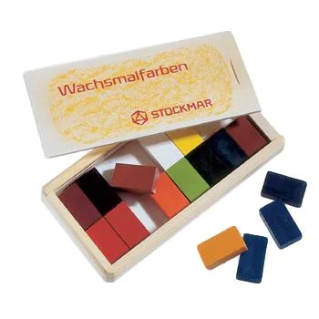 Stockmar Block Crayons in Wooden Box 16 Colors