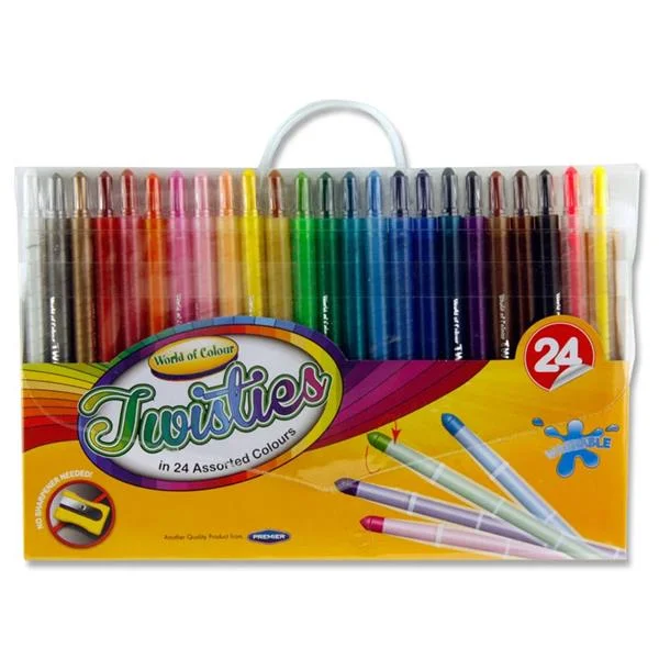 World of Colour Twistie Crayons - Pack of 24